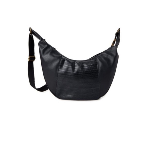 Time and Tru Women’s Marcela Hobo Handbag Or Cross Body Purse New black - Picture 6 of 8